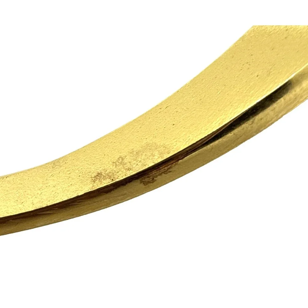 Vintage CROWN TRIFARI Gold Tone Rhinestone Choker Necklace 1970s 15
